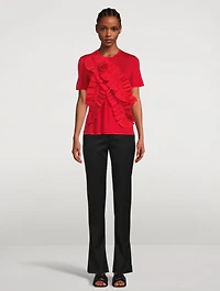 Pluma Ruffled T-Shirt