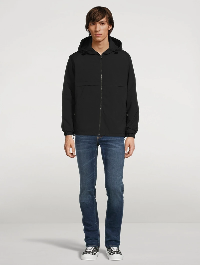 Technical Windbreaker Jacket With Hood