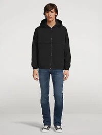 Technical Windbreaker Jacket With Hood