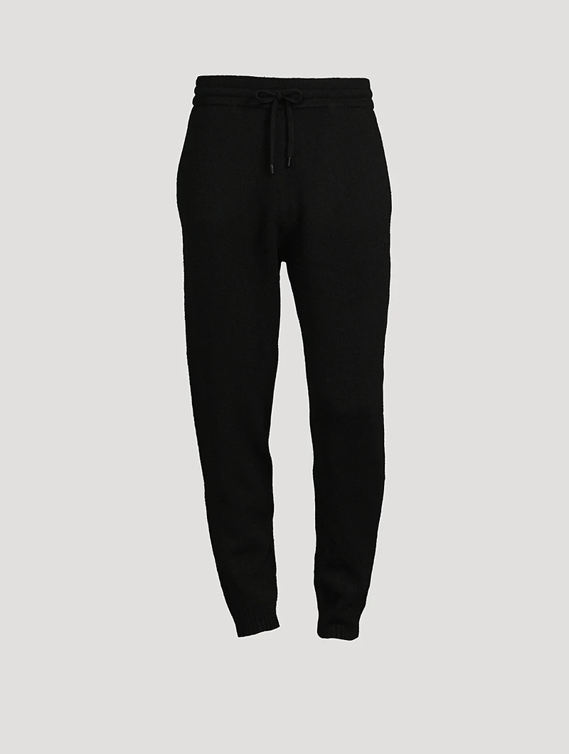 Wool Knit Jogger Pants