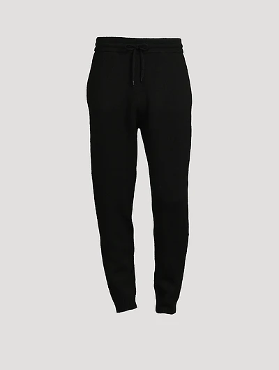 Wool Knit Jogger Pants