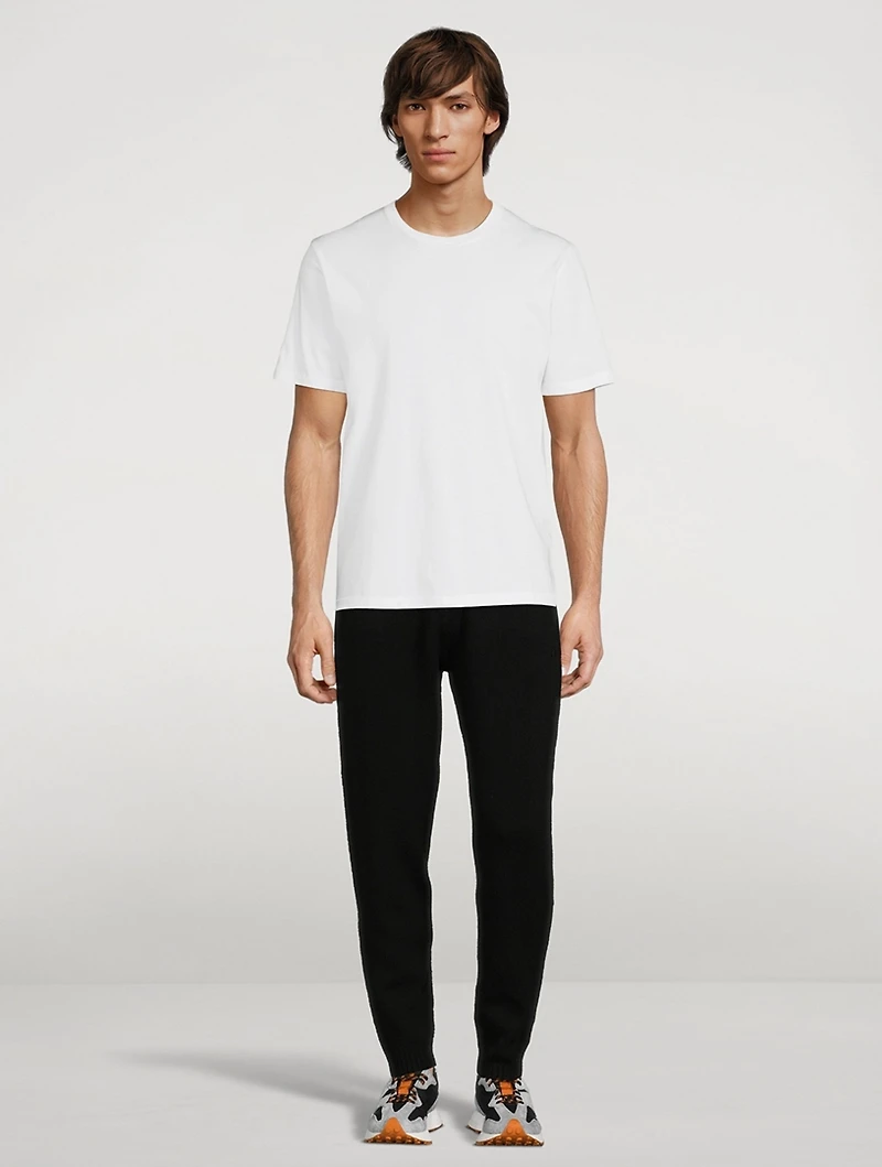 Wool Knit Jogger Pants