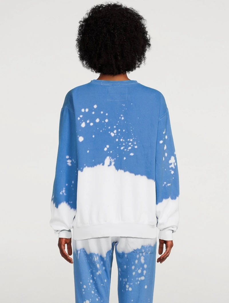 Acid Wash Vinca Crewneck Sweatshirt