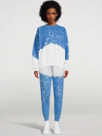 Acid Wash Vinca Crewneck Sweatshirt
