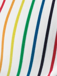 The Eva Balconette Bikini Top Striped Print