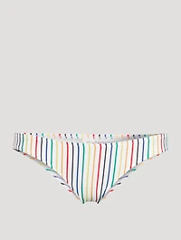 The Eva Bikini Bottom Striped Print