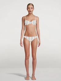 The Eva Bikini Bottom Striped Print