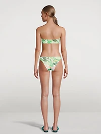 The Tati Bikini Bottom Palm Leaf Print