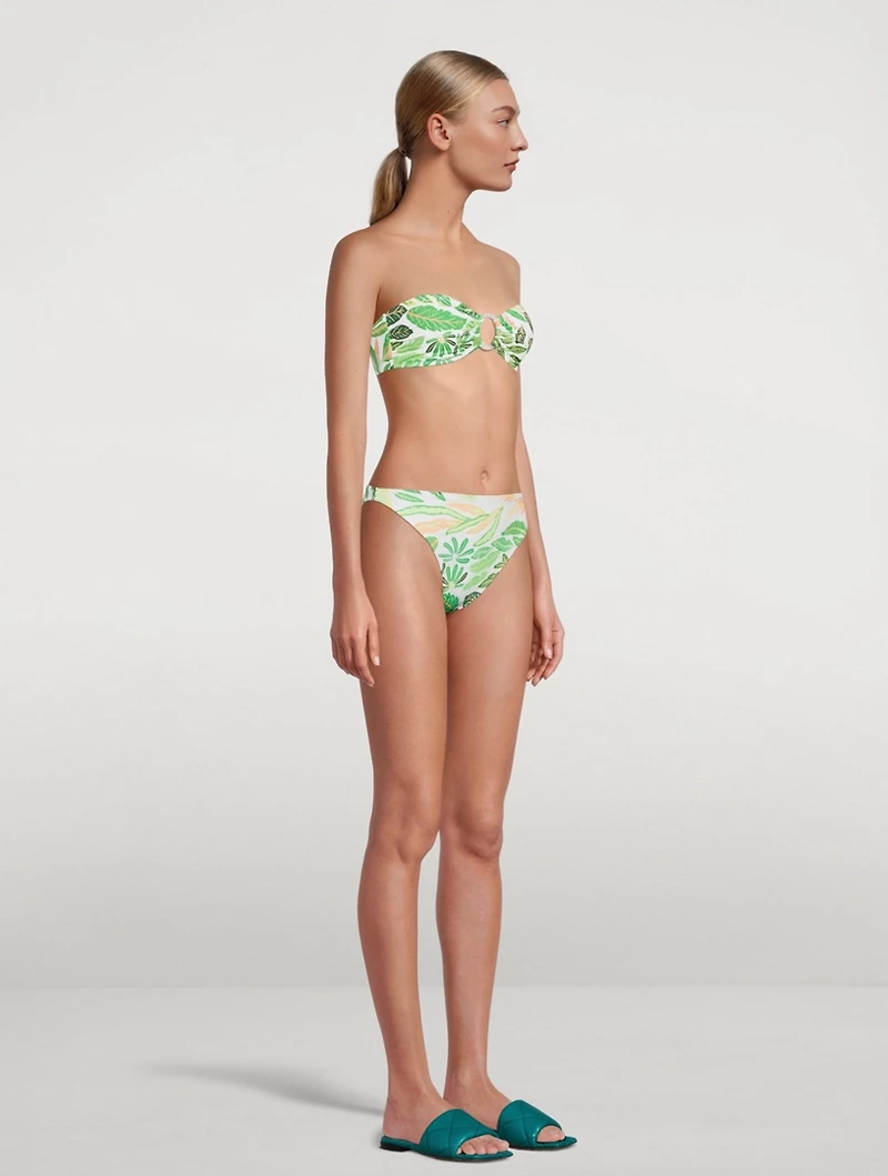 The Tati Bikini Bottom Palm Leaf Print
