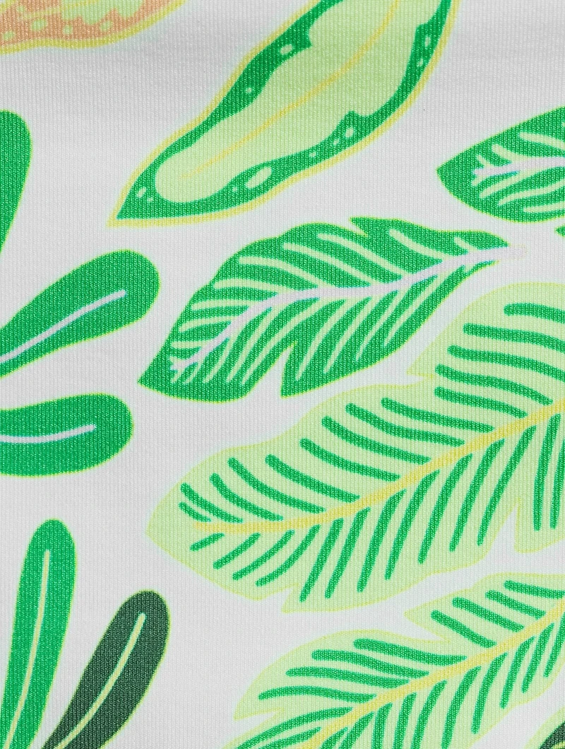The Tati Bikini Bottom Palm Leaf Print