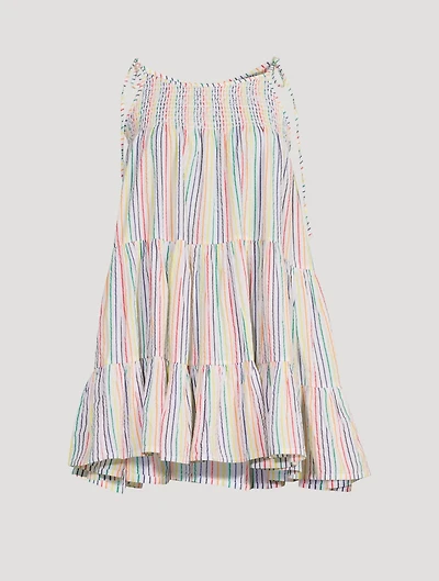 The Parker Cotton Mini Dress Striped Print