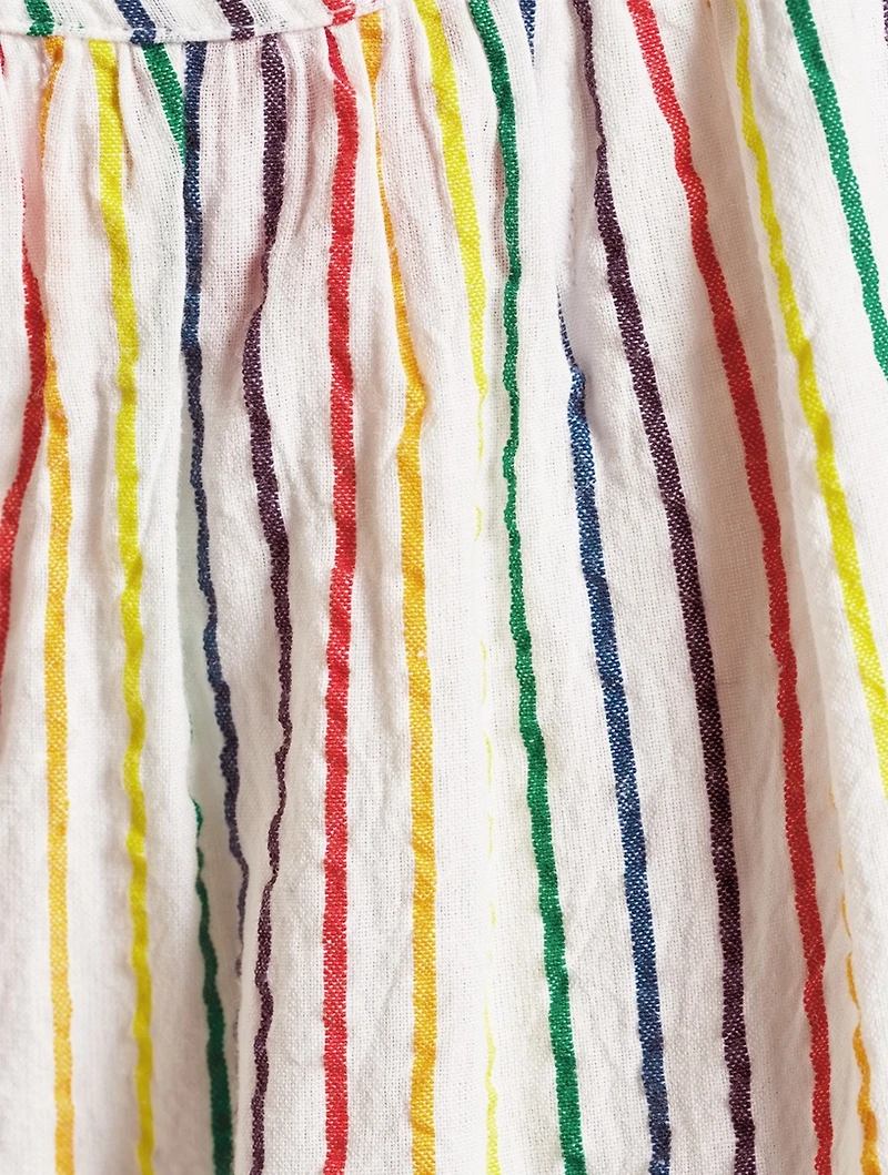 The Parker Cotton Mini Dress Striped Print