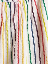 The Parker Cotton Mini Dress Striped Print