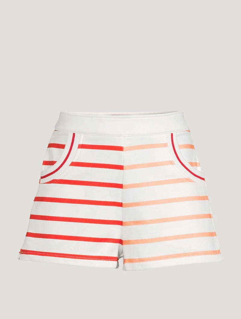 The Sophie Sweat Shorts Striped Print