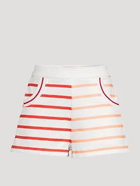 The Sophie Sweat Shorts Striped Print