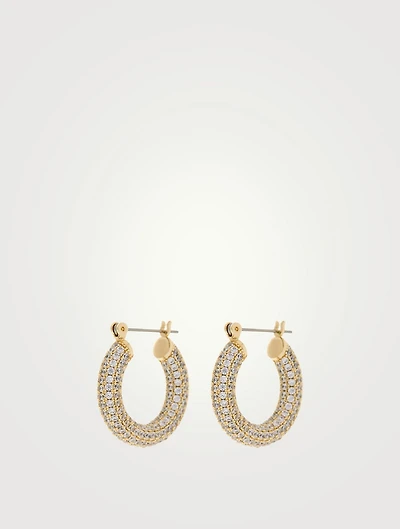 Baby Amalfi Pavé Huggie Hoop Earrings