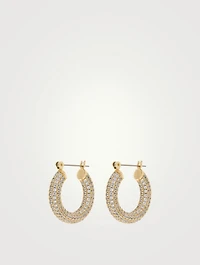 Baby Amalfi Pavé Huggie Hoop Earrings