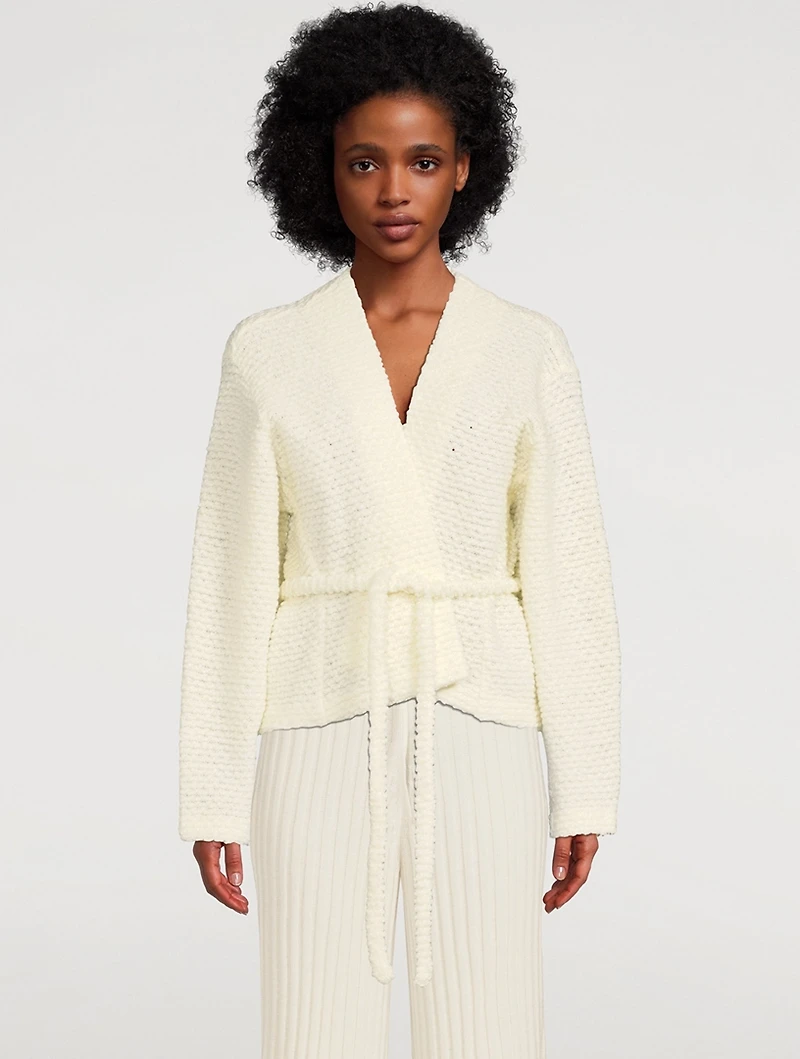 Wool Bouclé Dolman Cardigan