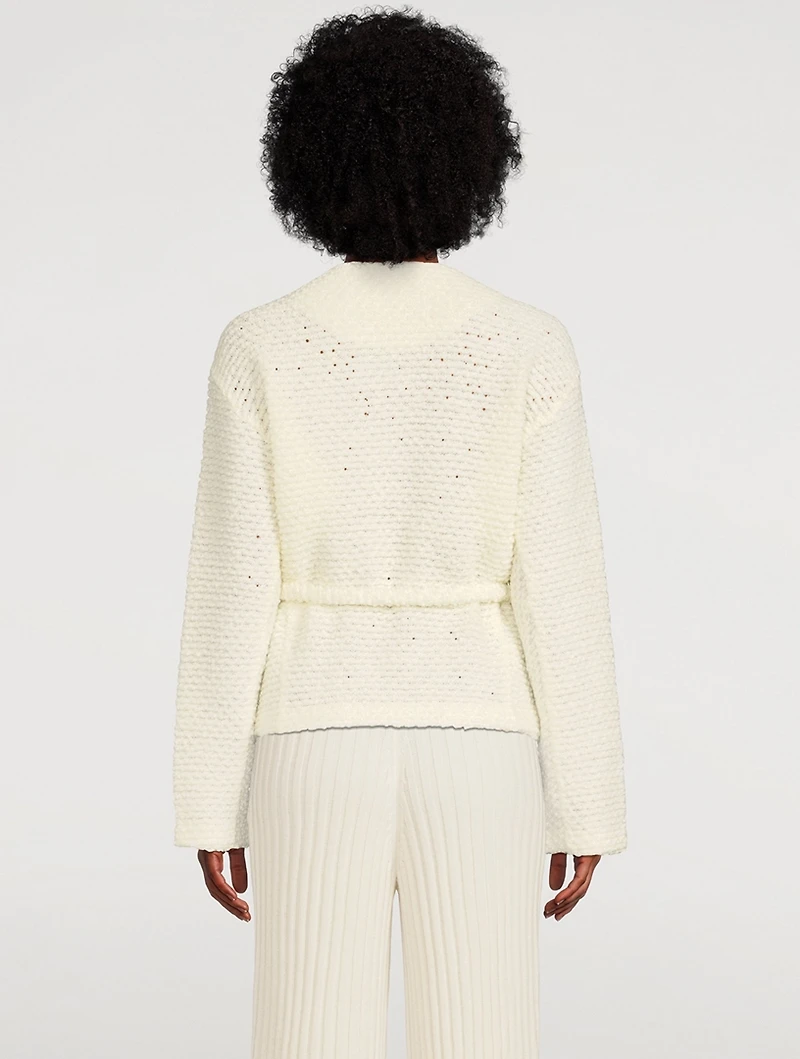 Wool Bouclé Dolman Cardigan