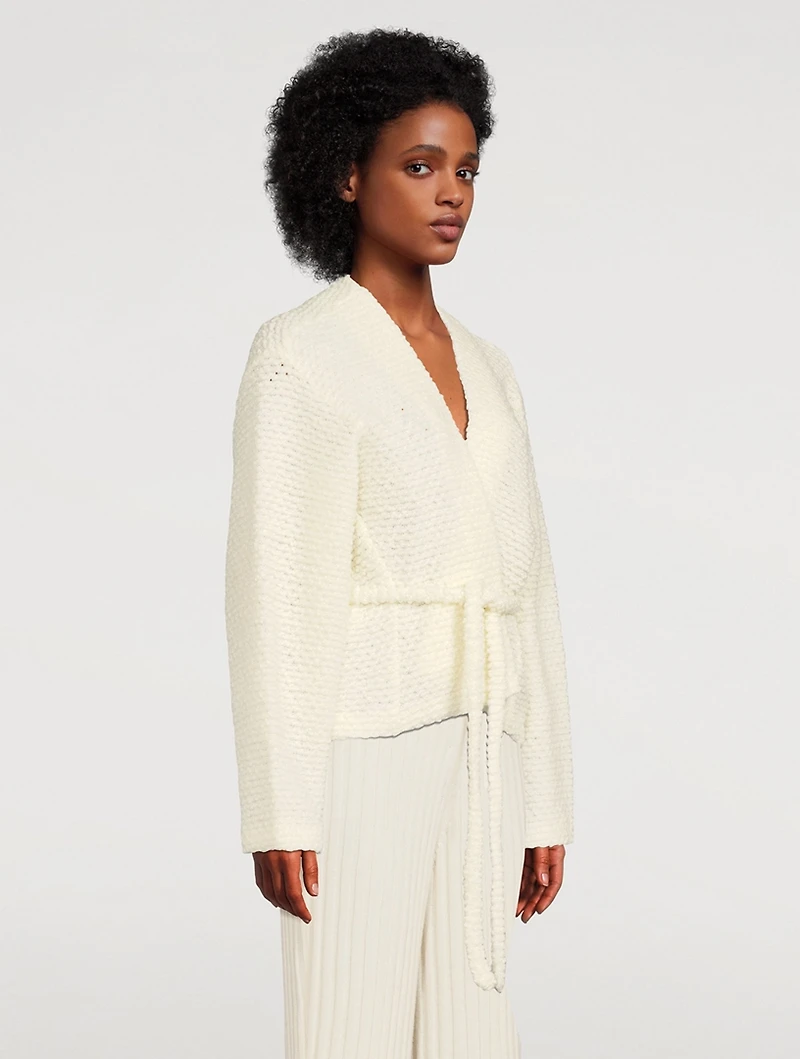 Wool Bouclé Dolman Cardigan