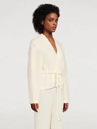 Wool Bouclé Dolman Cardigan
