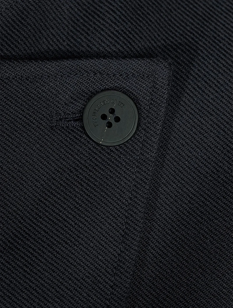 Cotton-Blend Cowlneck Jacket