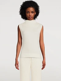 Wool Mockneck Vest