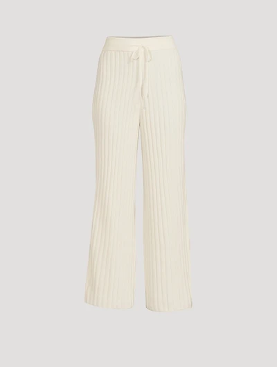 Wool Ribbed Pants