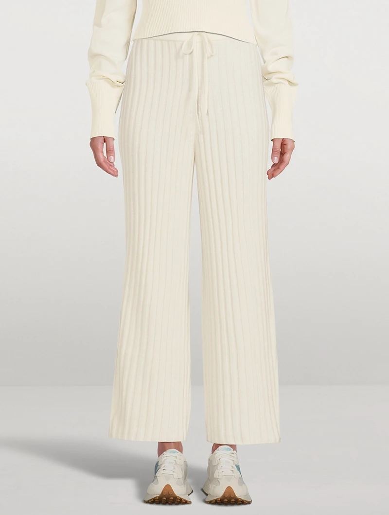 Wool Ribbed Pants