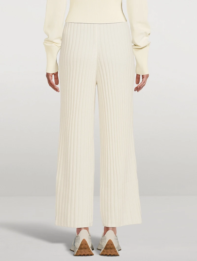 Wool Ribbed Pants