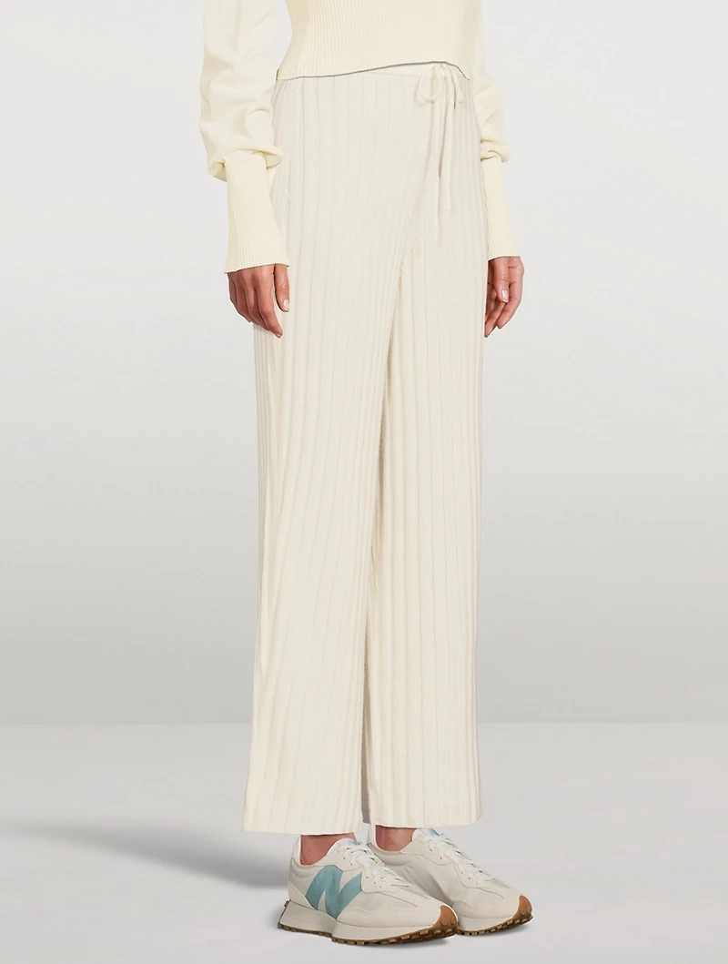 Wool Ribbed Pants