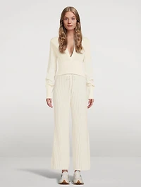 Wool Ribbed Pants