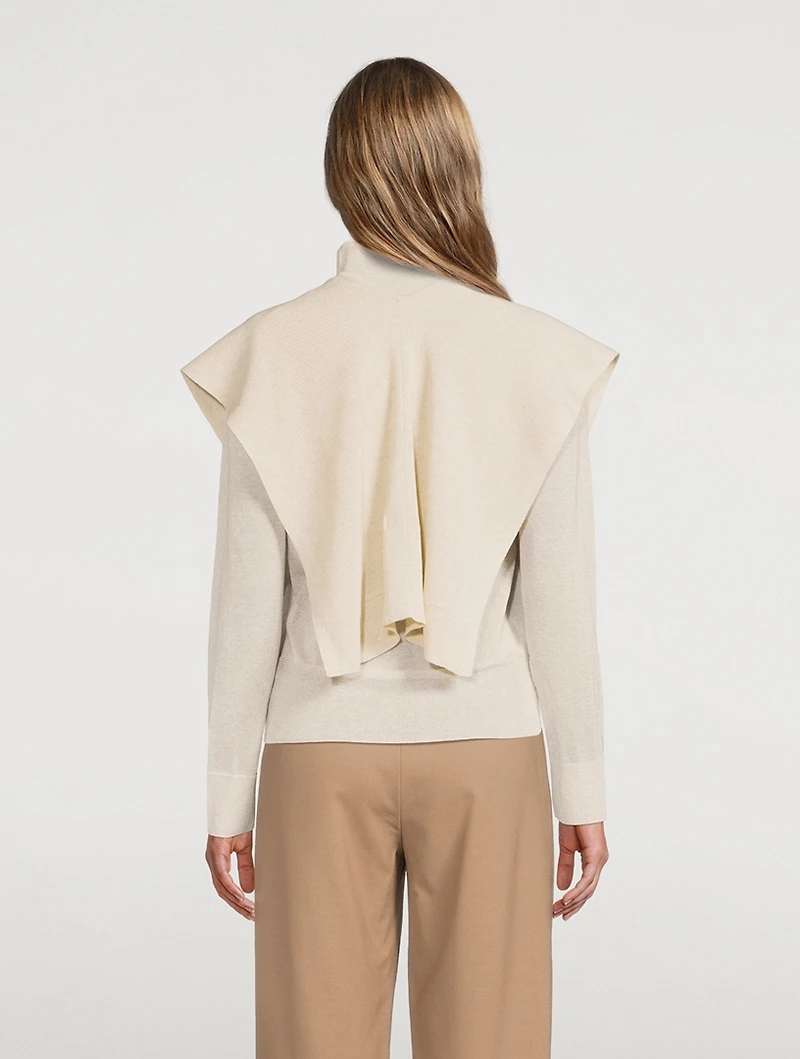 Muffler Turtleneck Sweater