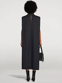 Mockneck Sleeveless Midi Dress