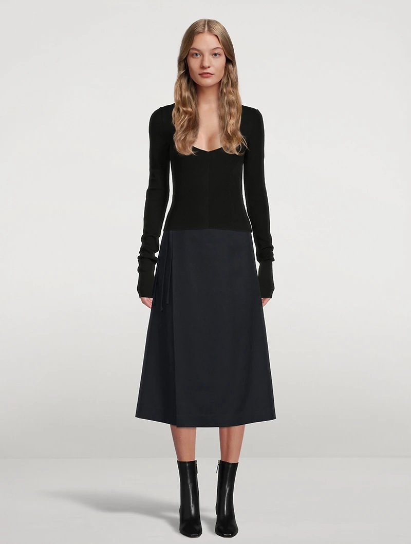 Midi Wrap Pants