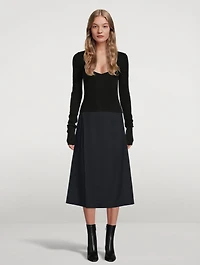 Midi Wrap Pants