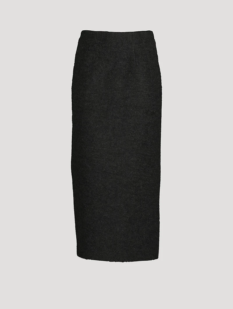 Bouclé Pencil Skirt
