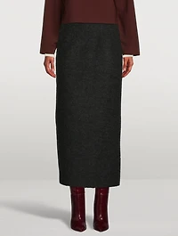 Bouclé Pencil Skirt