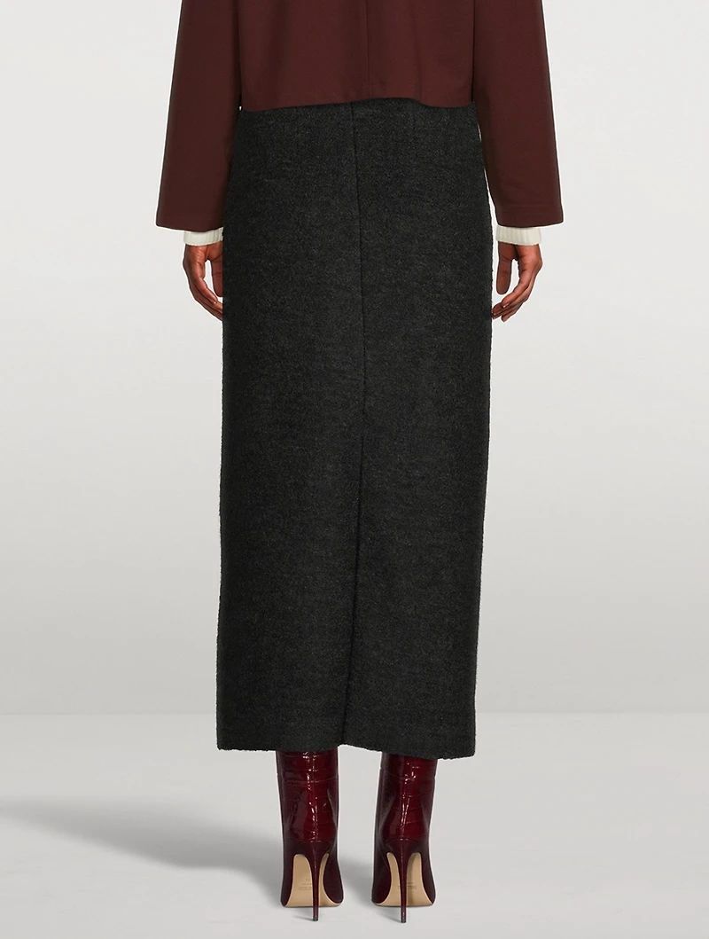 Bouclé Pencil Skirt