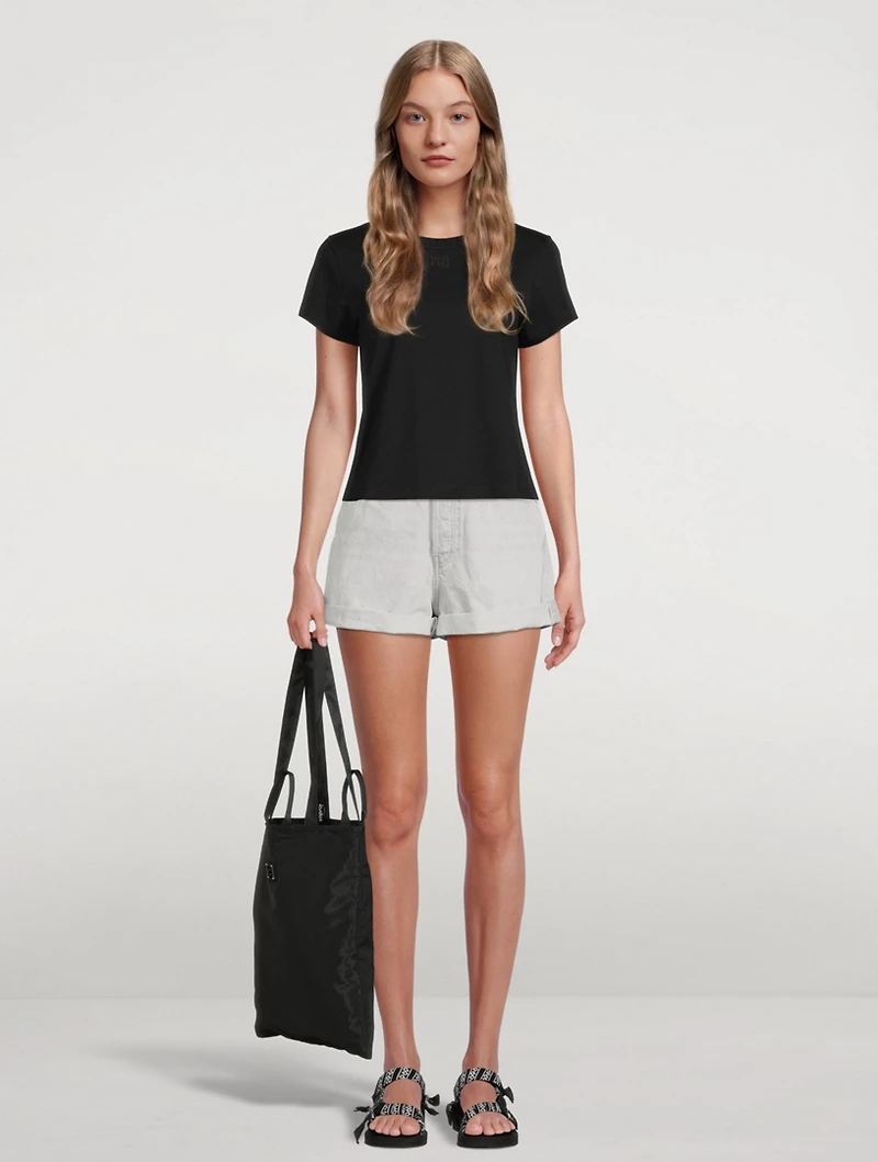 Maya High-Waisted Shorty Shorts