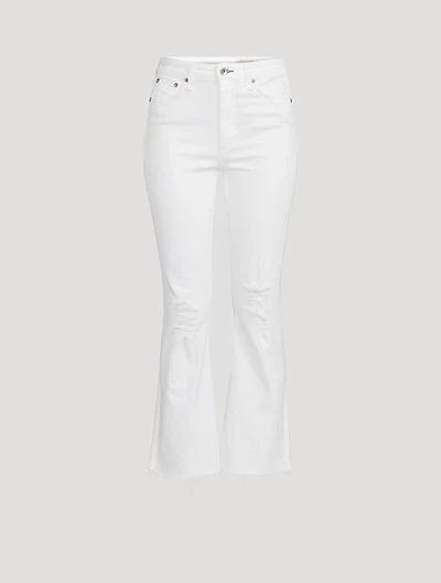 Nina High-Waisted Flared Ankle Jeans