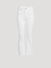 Nina High-Waisted Flared Ankle Jeans