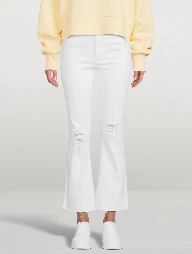 Nina High-Waisted Flared Ankle Jeans