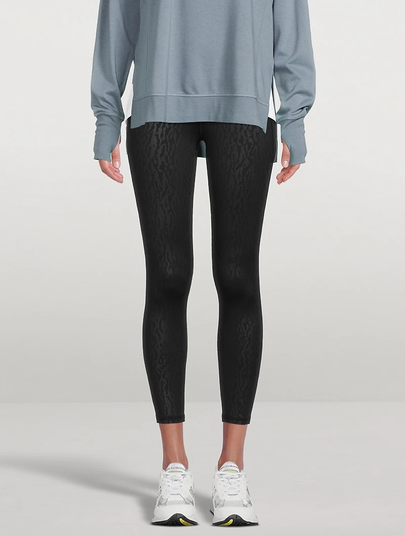 All Day 7/8 Leggings Embossed Animal Print