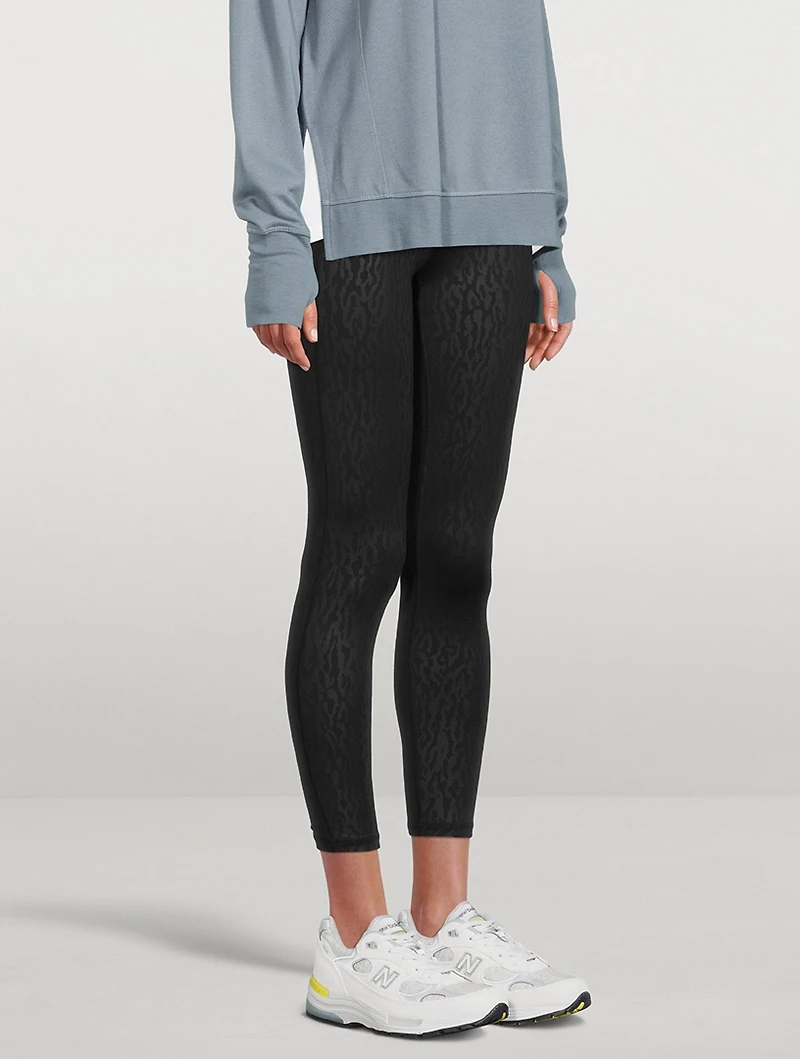 All Day 7/8 Leggings Embossed Animal Print