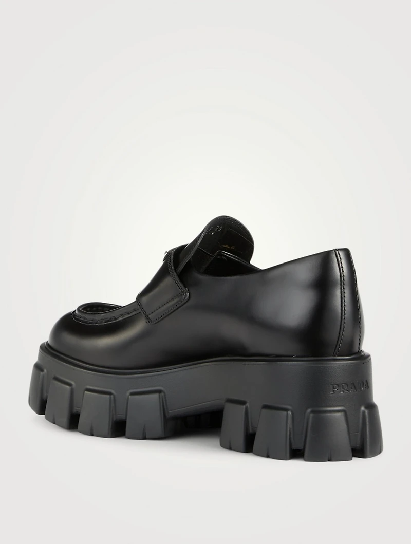 Monolith Leather Platform Loafers
