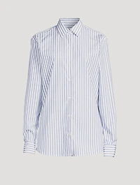 Clavelly Cotton Shirt Striped Print