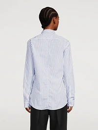 Clavelly Cotton Shirt Striped Print