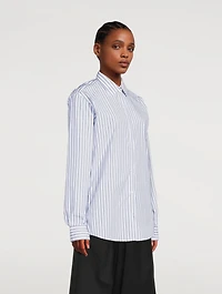 Clavelly Cotton Shirt Striped Print