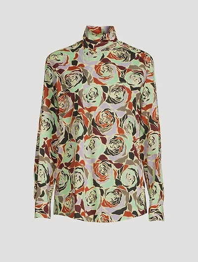 Contisy Cotton High-Neck Shirt